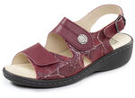 ELENA EDEN, bequeme Damen-Sandalen, Weite H, mit herausnehmbarem Fußbett BORDEAUX