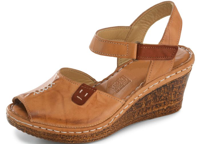 Gemini Sandalette aus schattiertem Rind-Nappaleder 