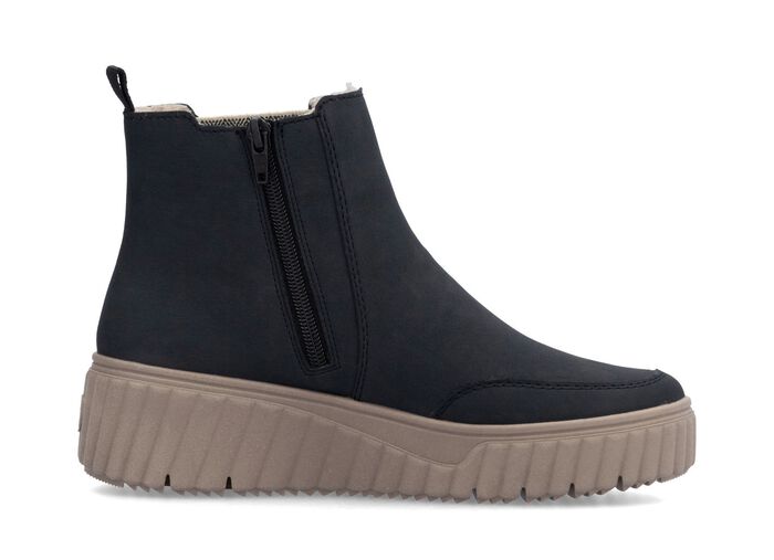 Rieker, trendige Damen-Boots, Winterschuhe, mit herausnehmbarem Fu&szlig;bett DUNKELBLAU