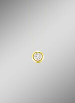 Exklusiv bei Bader: Anh&auml;nger in Bicolor mit 1 Brillant 