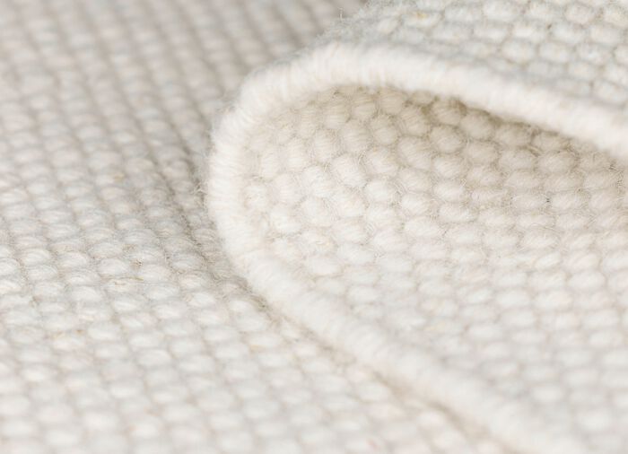 Br&uuml;cken und Teppiche aus feuchtigkeitsregulierender Naturfaser NATURWEISS