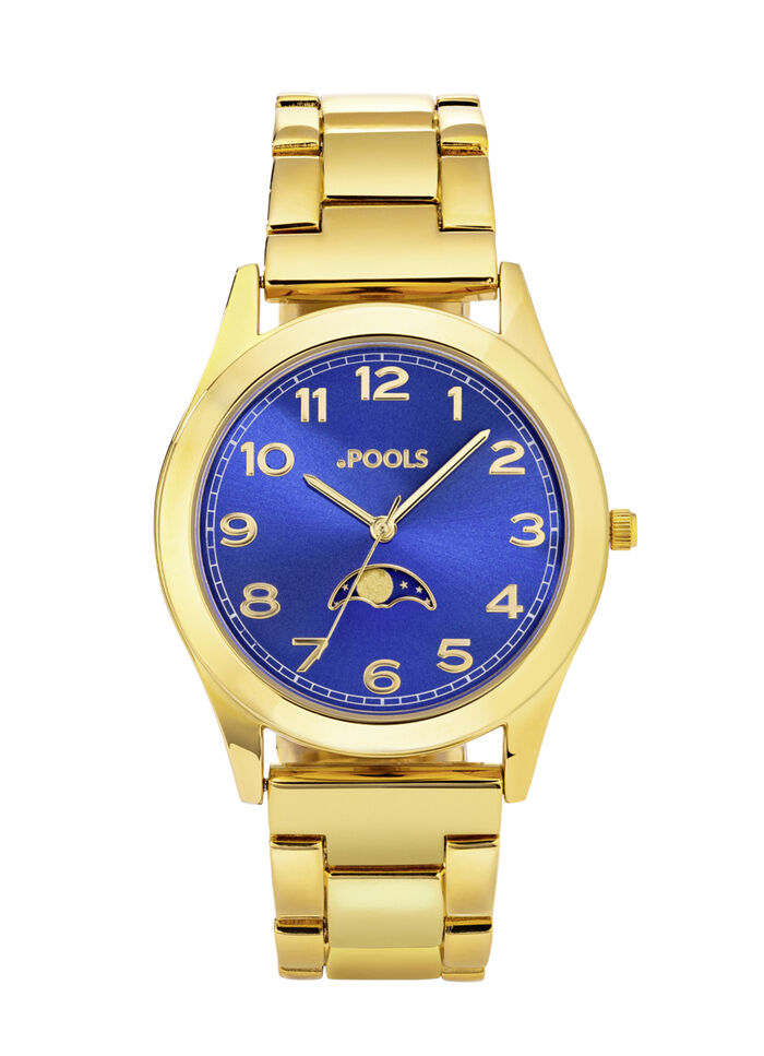 Quartz-Partneruhr von Pools mit Mondphasen 