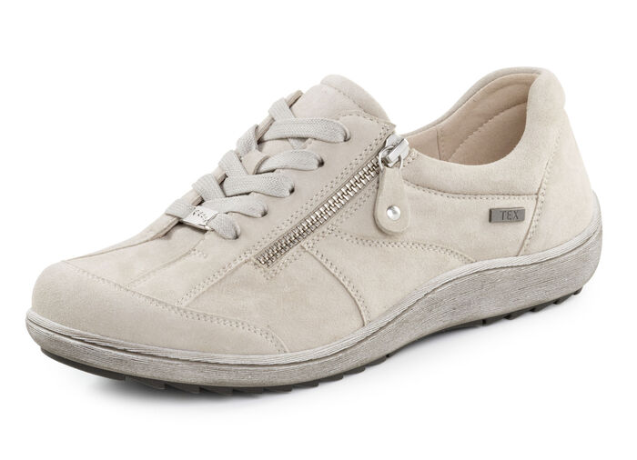 ELENA EDEN, bequeme Damen-Schnürschuhe, Weite H, mit herausnehmbarem Fußbett KIESEL