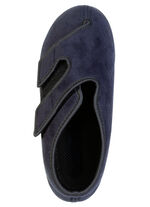 Bequeme Damen-Klettschuhe, Weite H, mit herausnehmbarem Fu&szlig;bett SCHWARZ