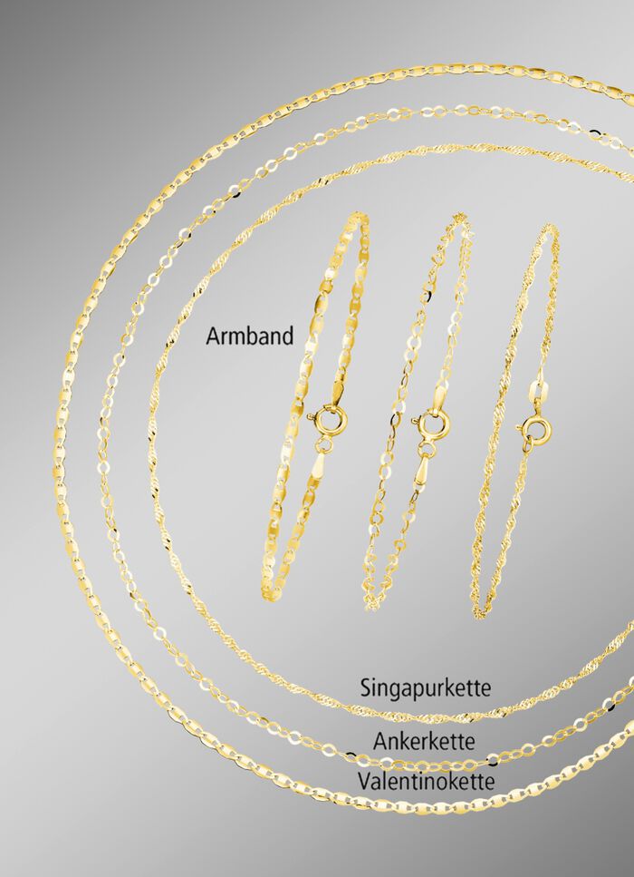 Elegantes 6-teiliges Schmuck-Set aus Silber 