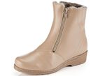 ELENA EDEN Stiefelette aus weichem Nappaleder BEIGE