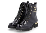 Remonte, stylische Damen-Stiefeletten, Winterschuhe, Weite G, mit herausnehmbarem Fußbett SCHWARZ-GOLD