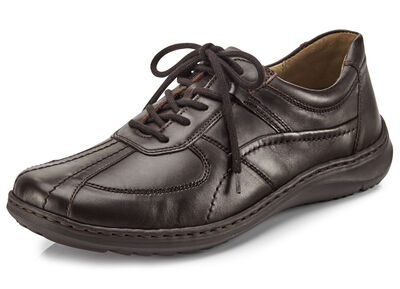 Waldläufer, bequeme Herren-Schnürschuhe, Weite H, mit herausnehmbarem Fußbett 