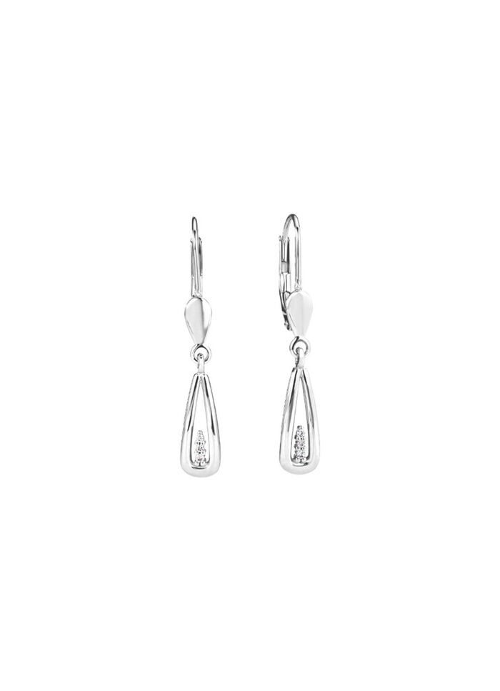 Bewegliche Ohrringe mit Brillanten 