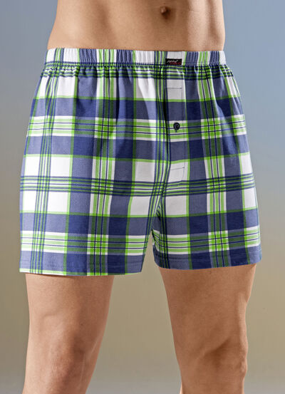 Viererpack Boxershorts mit Karodessin 