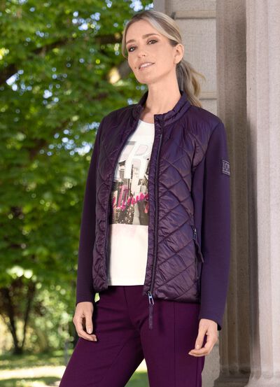 Jacke mit Steppeins&auml;tzen 