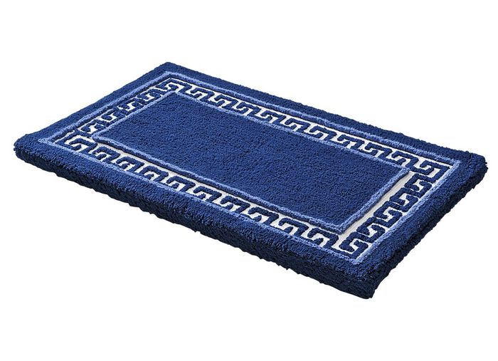 Badgarnitur mit Mäander-Bordüre BLAU
