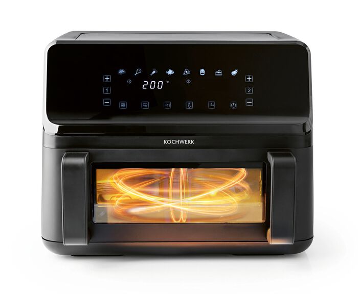 Digitale Hei&szlig;luftfritteuse mit Touchdisplay 