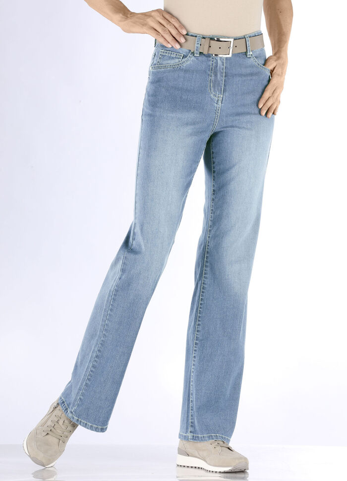 Modische Jeans in 5-Pocket-Form HELLBLAU