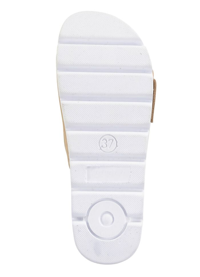 ELENA EDEN, trendige Damen-Pantoletten, aus Leder 