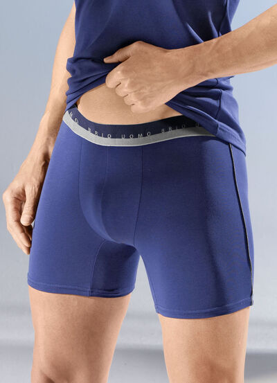 Viererpack Pants, uni, mit Elastikbund 