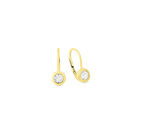 Elegante Ohrringe in Gelbgold mit Brillant 