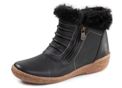 ELENA EDEN, gef&uuml;tterte Damen-Boots, Winterschuhe, Weite G, mit herausnehmbarem Fu&szlig;bett 