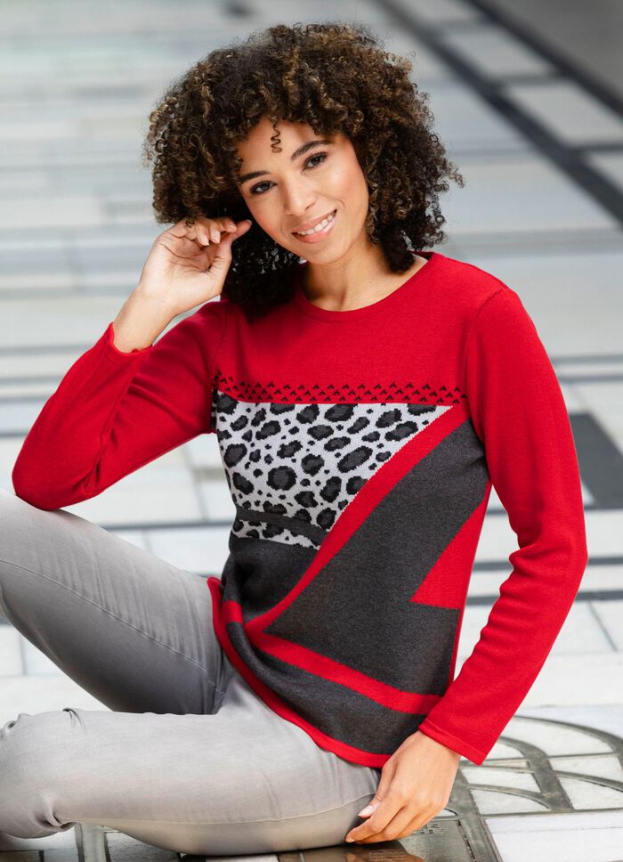 Pullover in Jacquard-Dessin 