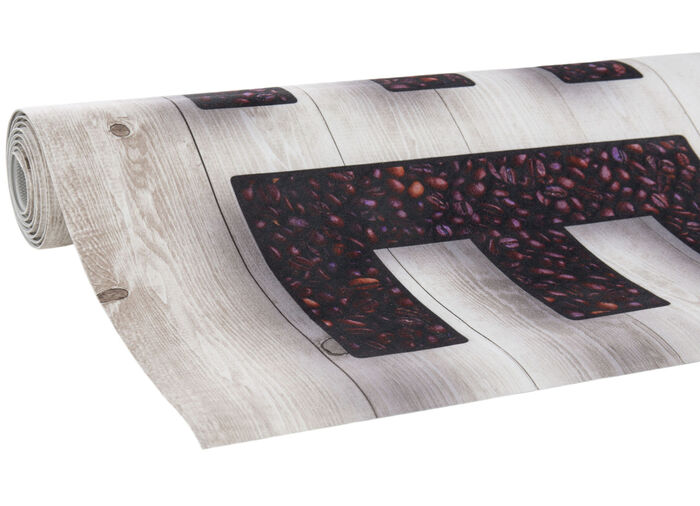 Pflegeleicher und strapazierfähiger Küchenläufer CREME-BRAUN