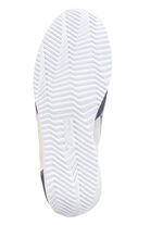 Waldl&auml;ufer Sneaker aus edlem Leder-Materialmix JEANS-NATURWEISS