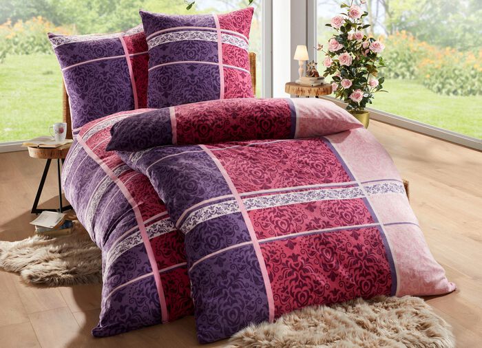 Bettw&auml;sche-Garnitur in Mikrofaser-Fleece 