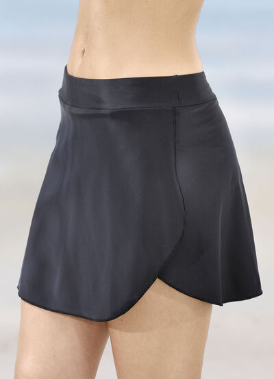 Bikinihose mit Röckchen in Wickeloptik 