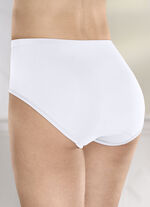 Conta Dreierpack Slips mit Gummizug im Bund WEISS
