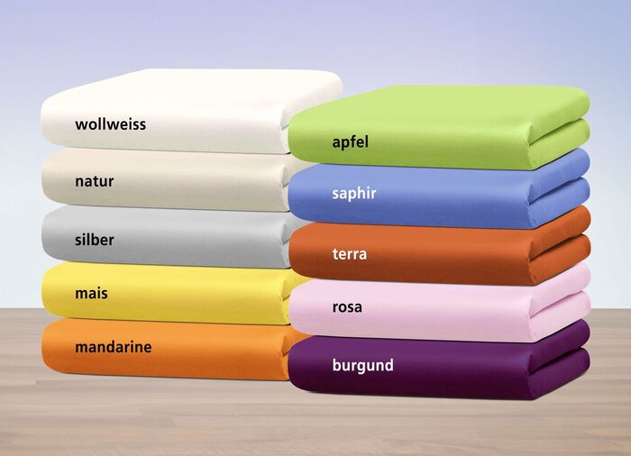 Hochwertiges und flauschiges Spannbetttuch in 2 Qualitäten APFELGRÜN