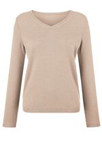 Pullover mit Kaschmir  BEIGE