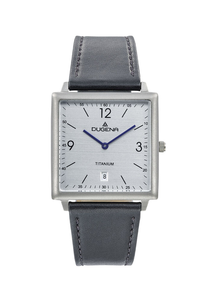 Dugena-Quartz-Herrenuhr mit Titangehäuse 
