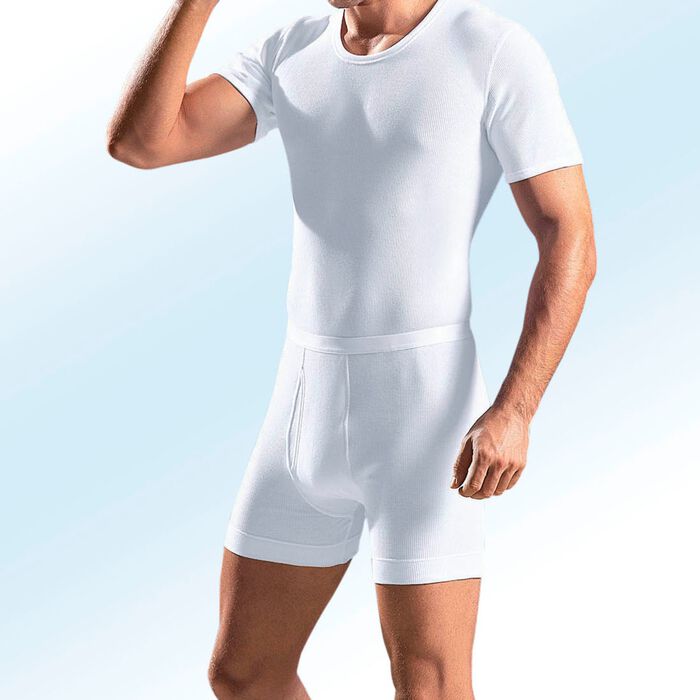 Schiesser Unterhose aus Doppelripp mit Eingriff, wei&szlig; 