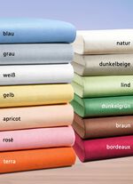 irisette Mako-Jersey-Spannbetttuch APRICOT