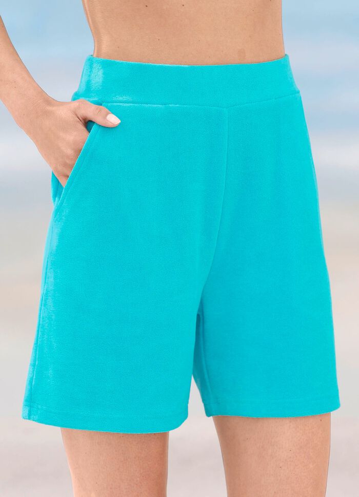 Shorts aus Frottierstretch 