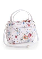 Laurina, Tasche, Damen, mit abnehmbarem, verstellbarem Umh&auml;ngeriemen WEISS-MULTICOLOR
