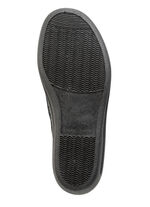 Hausschuh aus bedrucktem Samt in Leo-Muster SCHWARZ-BRONZE