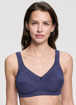 Zweierpack BH mit Spitzeneinsätzen 1X MARINE, 1X WEISS