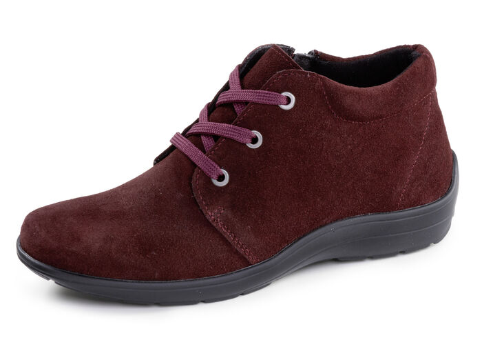 ELENA EDEN, bequeme Damen-Boots, Weite H, mit herausnehmbarem Fußbett BORDEAUX