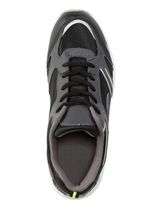 Schn&uuml;r-Sneaker aus effektvoll bedrucktem Synthetik SCHWARZ-GR&Uuml;N