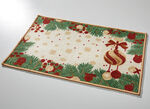Fußmatte mit Weihnachtsranken-Motiv 