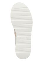 Waldl&auml;ufer Sneaker aus floral bedrucktem Nubukleder EISBLAU-BUNT