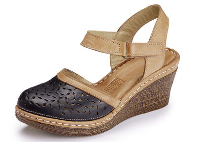 Gemini Sandalette aus perforiertem Rind-Nappaleder 
