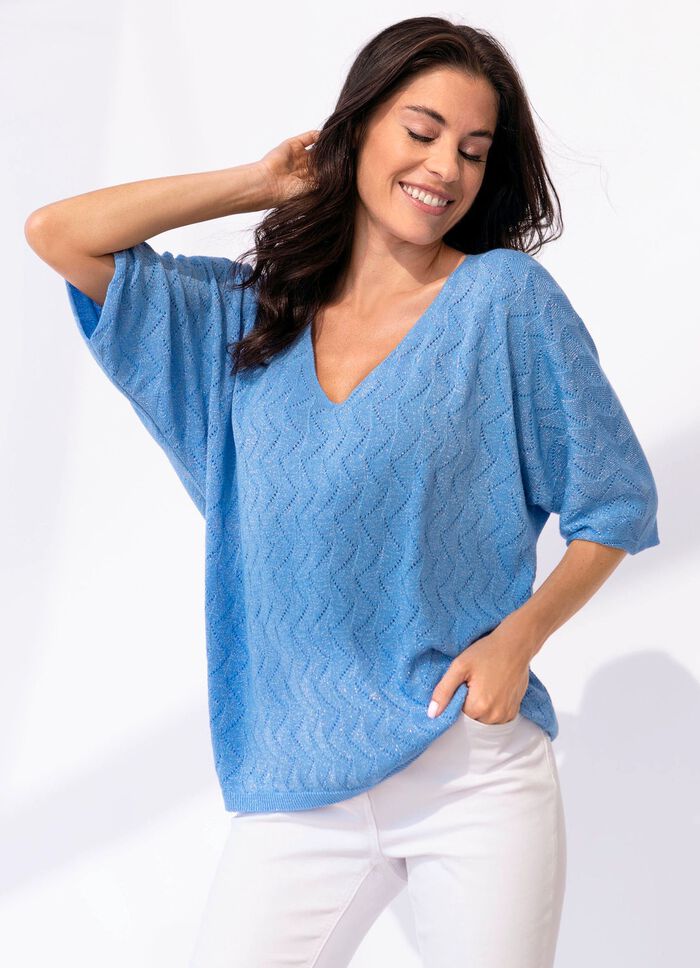 Pullover in sehr weicher Qualit&auml;t BLEU