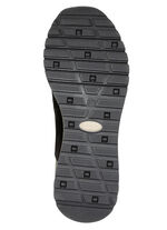 LAURA KENT, stylische Damen-Sneaker, Weite G, mit herausnehmbarem Fußbett SCHWARZ-BORDEAUX-GOLD