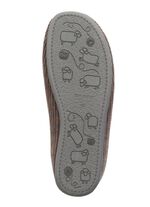 Textil-Pantoffel mit herausnehmbarem Fu&szlig;bett GRAU