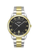 Rotary Quartz-Herrenuhr in Bicolor 