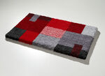 Badgarnitur in Supersoft-Qualität GRAU-ROT