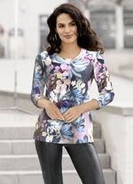 Shirt mit 3/4-langen Ärmeln 