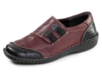 ELENA EDEN, klassische Damen-Slipper, Weite G, mit herausnehmbarem Fußbett 