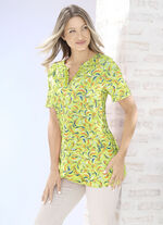 Longshirt mit Zierband in 2 Farben PISTAZIE